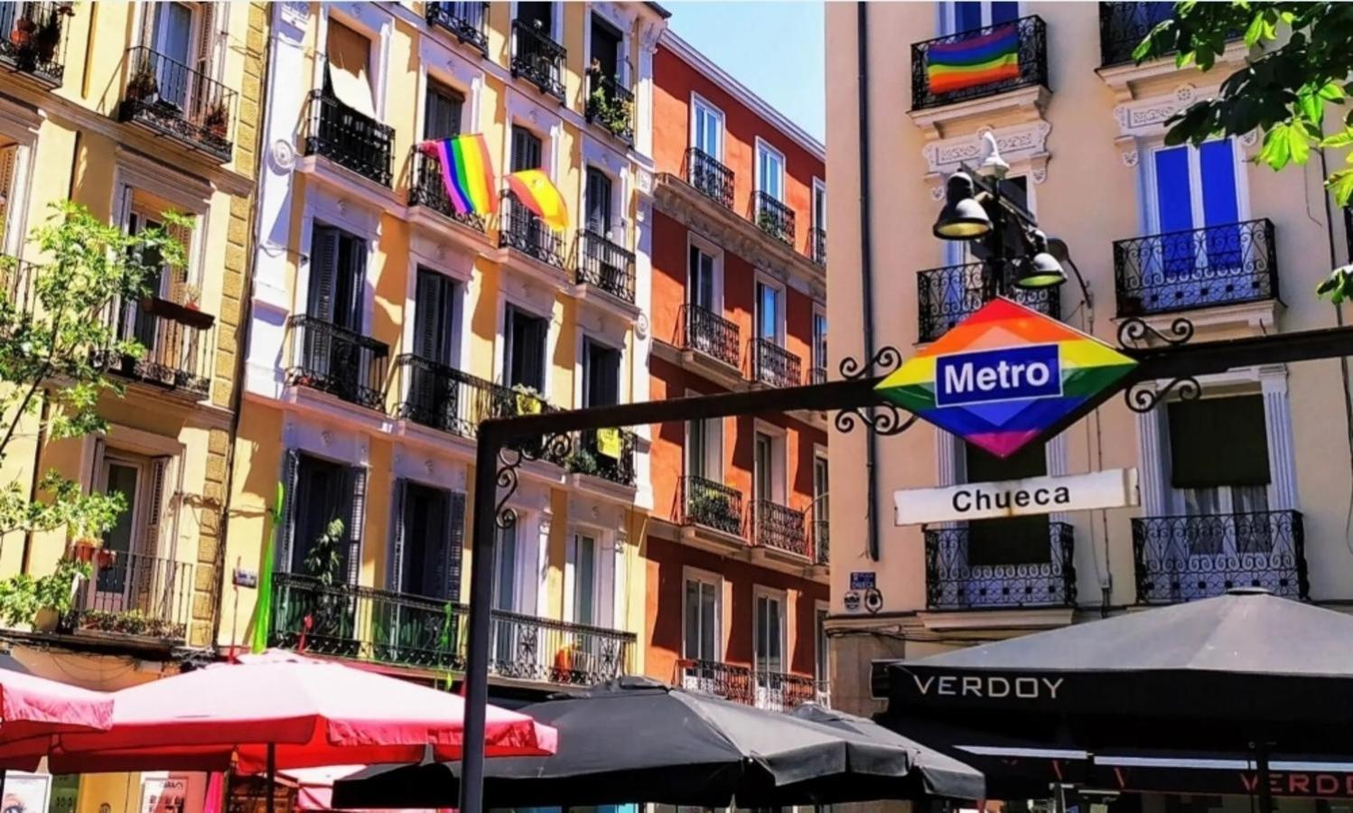Downtown Apt 1Hab Para 3Pax En La Plaza De Chueca Madrid Buitenkant foto